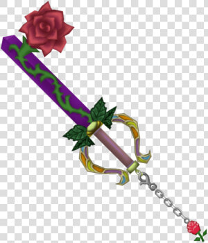 Divine Rose   Kingdom Hearts Beauty And The Beast Keyblade  HD Png Download