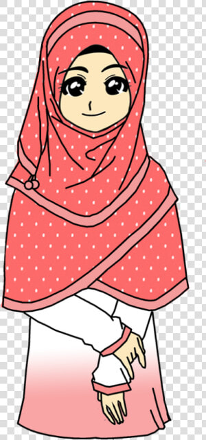 Doodle Muslimah Png   Muslim Girl Hijab Drawing  Transparent Png