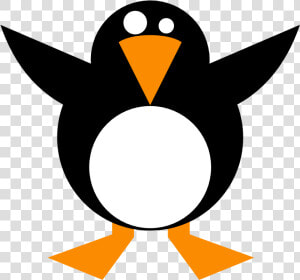 Clip Art Simple Penguin Linux Scallywag March Clipart   Simple Clipart  HD Png Download