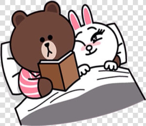 Transparent Line Sticker Png   Love Cony And Brown  Png Download