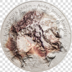 2018  25 Cook Islands 7 Summits Aconcagua 5oz   7 Summits Coins  HD Png Download