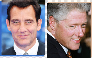 Clive Owen And Bill Clinton  HD Png Download