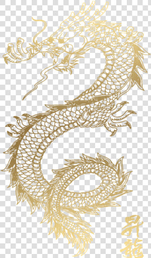 Japanese Dragon Tattoo Simple  HD Png Download