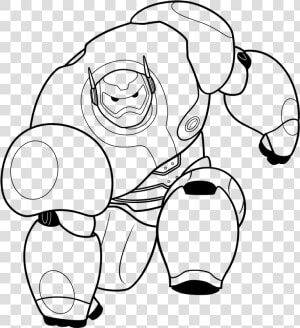 Big Hero 6 Bay Max Coloring Pages   Baymax And Hiro Coloring Pages  HD Png Download