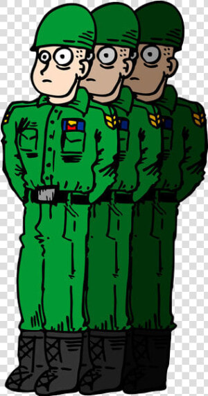 Army Men Soldier Cartoon Drawing   Army Line Png Cartoon  Transparent Png