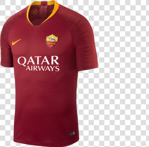 Football Shirt Nike As Roma 2018 19 Vapor Match Home   1819 Roma Jersey  HD Png Download