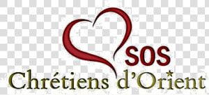 Logo Sos Chrétiens D Orient   Heart  HD Png Download