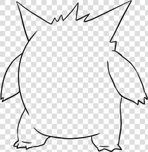 How To Draw Gengar   Tranh Tô Màu Pokemon  HD Png Download