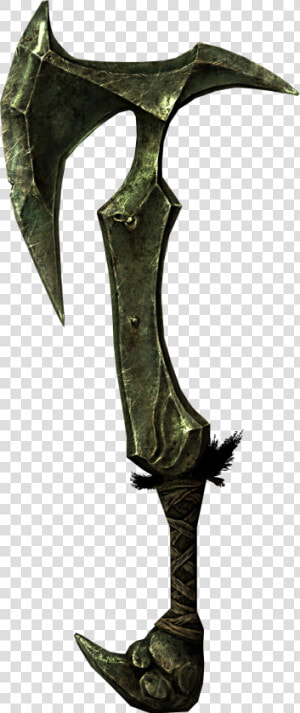 Drawn Orc Axe   Skyrim Orcish War Axe  HD Png Download