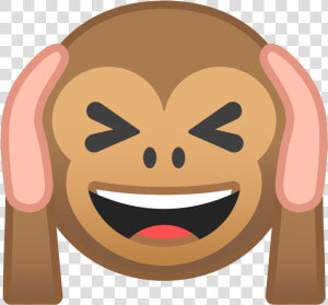 Hear No Evil Monkey Icon   Emoji Affe Ohren Zu  HD Png Download