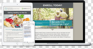 Benedictine Concierge Care On Multiple Devices   Website  HD Png Download