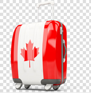 Suitcase With Flag   Canada Suitcase Png  Transparent Png