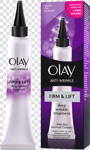 Anti wrinkle Firm  amp  Lift Deep Wrinkle Treatment   Olay Krem Pod Oczy  HD Png Download