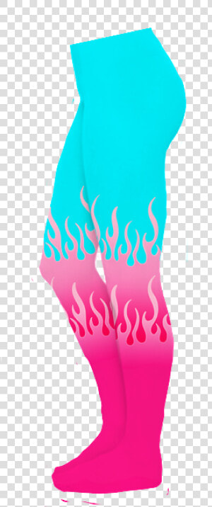 Neon Flame Tights   Sock  HD Png Download