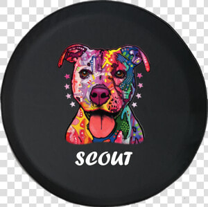 Spare Tire Cover Custom Pitbull Pitty Mom Bulldog Terrier   Pitbull Tire Cover Jeep Wrangler  HD Png Download