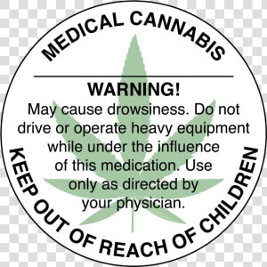 Generic Medical Cannabis Compliance Circle Label   Circle  HD Png Download