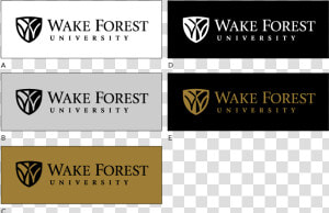 Logo Guidelines One Color   Wake Forest University  HD Png Download