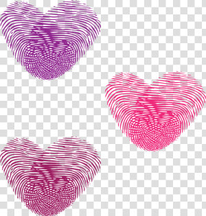 Transparent Blue Hearts Png   Thumbprint Hearts  Png Download