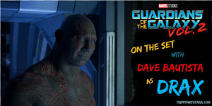 Drax On The Set Of Guardians Of The Galaxy Vol   Poster  HD Png Download