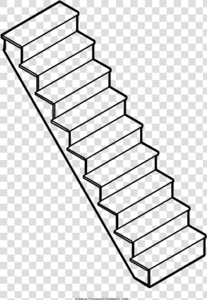 Stairway Coloring Page   Stairs  HD Png Download