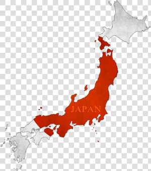 Transparent Japan Flag Clipart   Japan Map  HD Png Download