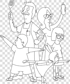 Bobs Burgers Coloring Pages   Cartoon  HD Png Download