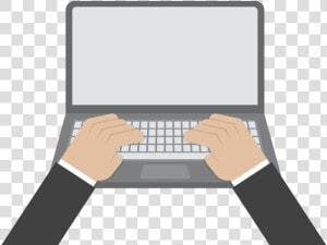 Laptop Clipart Typing   Typing On Computer Clipart  HD Png Download