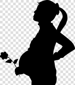 Pregnant  Flower  Silhouette  Woman  Mother  New  Baby   Newborn Baby Silhouette Png  Transparent Png