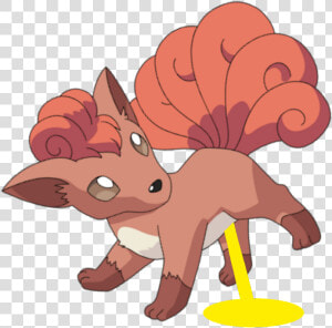  vulpix Pee In The Ground   Cartoon  HD Png Download