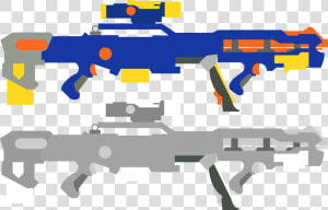 Nerf N Strike Elite   Nerf Gun Vector Art  HD Png Download