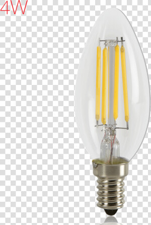 Transparent Edison Bulb Png   4w E27 Filament Candle Bulb Png  Png Download