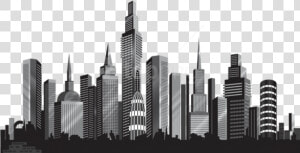 Cityscape Silhouette Png   Transparent Cityscape Png  Png Download