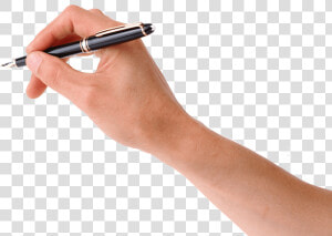 Pen On Hand   Hand With Pen Png Without Background  Transparent Png