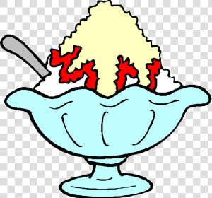 Ice Cream Sundae Bowl Template Ice Cream Sunda Clipart   Ice Cream Dish Clipart  HD Png Download