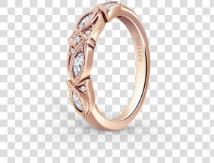 Dahlia 18k Rose Gold Ladies Wedding Band D   Gold Ring Rose Gold Ring Design For Girls  HD Png Download