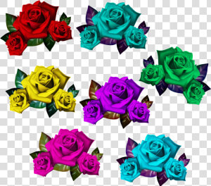 Colorful Romeo Juliet Bouquet Of Roses Frame Clipart   Clip Art  HD Png Download