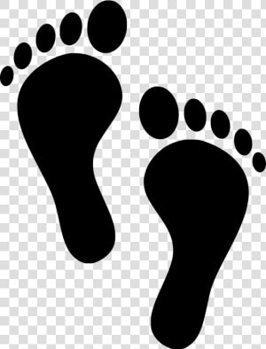 Svg Toes Footprints Human Free Image Icon   Footprints Clipart  HD Png Download