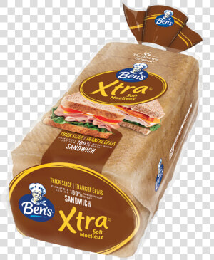 Ben S® Xtra Sandwich Wheat Thick Bread   Ben  39 s Whole Wheat Bread Nutritional Information  HD Png Download