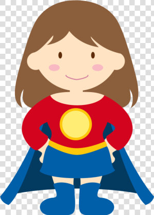 Fancy Plush Design Superhero Kid Clipart Vector Illustration   Superhero Kid Clipart  HD Png Download