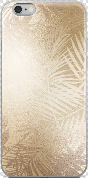 Gold Tropical Leaves Iphone Case   Mobile Phone Case  HD Png Download