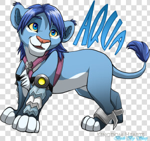 Aqua Lion Cub By Nightrizer D36pth5   Kingdom Hearts Aqua Furry  HD Png Download