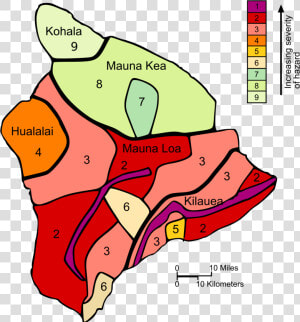 Area Affected By Volcano In Hawaii  HD Png Download