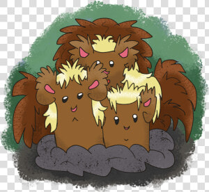 Transparent Dugtrio Png   Cartoon  Png Download