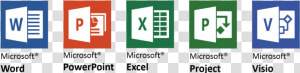 Word Excel Powerpoint Access  HD Png Download