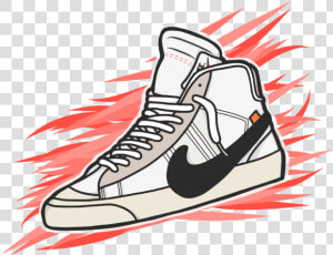 Blazer Og Vector Concept Branding Graphic Design Graphic   Off White Shoes Vector Art  HD Png Download