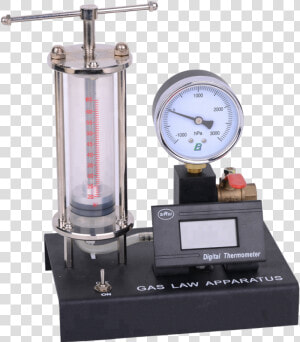 Boyle S Law Apparatus With Pressure Guage And Thermometer  HD Png Download