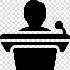 Computer Icons Podium Microphone Public Speaking Loudspeaker   Public Speaking Icon Png  Transparent Png