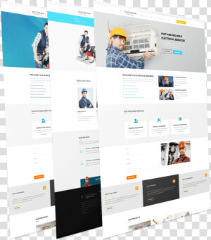 Electrician And Repairing Joomla Template   Joomla Templates Electrician  HD Png Download