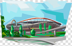 Vector Illustration Of Stadium Of Light Estádio Da   Estadio Da Luz Vetor  HD Png Download