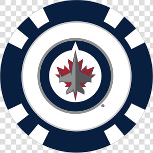 Winnipeg Jets Poker Chip Ball Marker   Winnipeg Jets New Logo 2011  HD Png Download